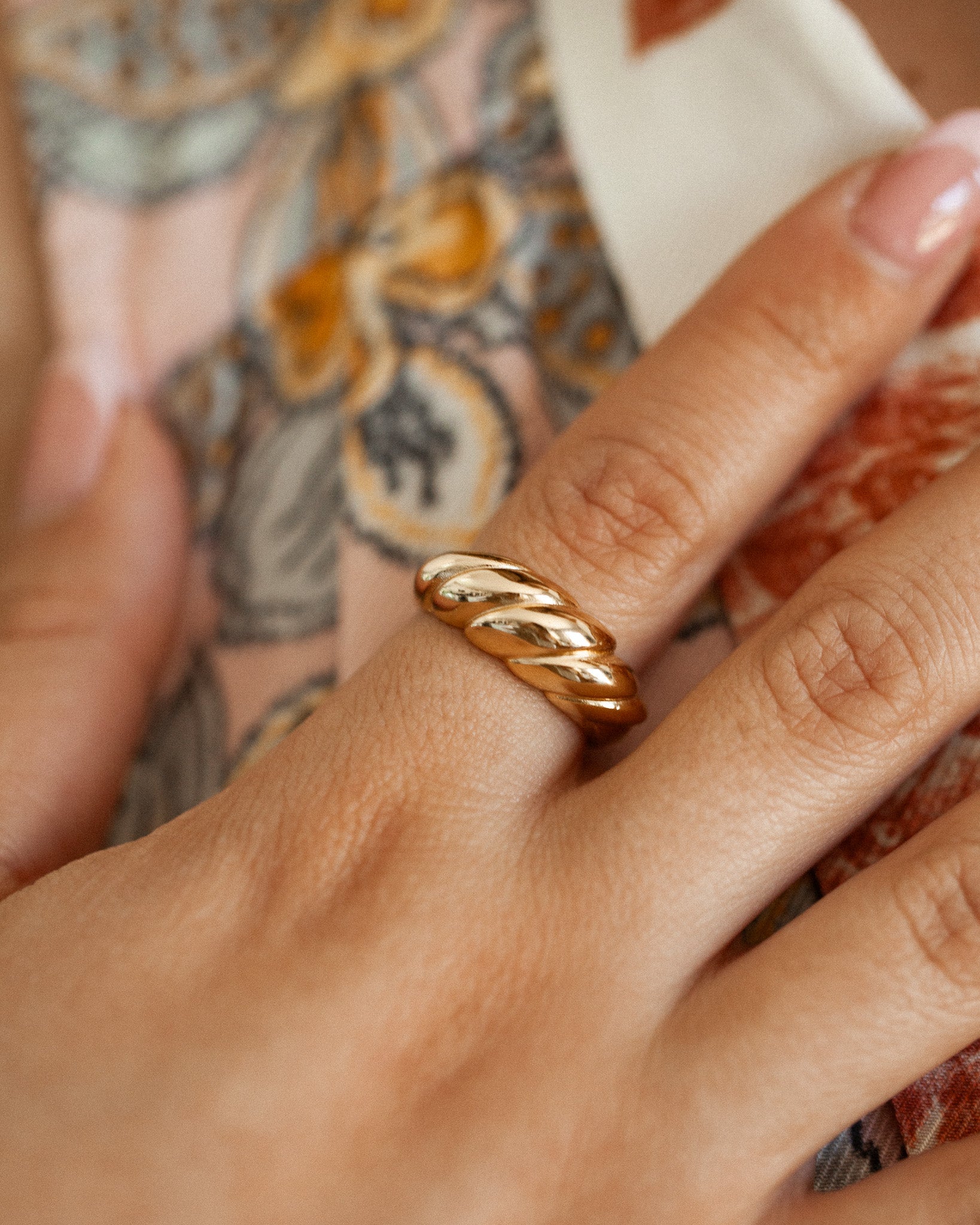 Dome Croissant Ring