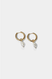Uma Hoops + Pearl Drop Charm